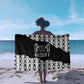 Malcolm X 101 Years Of Resistance Sarong Civil Rights Leader Portrait - Monochrome X Pattern