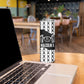 Malcolm X 101 Years Of Resistance Skinny Tumbler Civil Rights Leader Portrait - Monochrome X Pattern