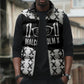 Malcolm X 101 Years Of Resistance Sleeveless Puffer Jacket Civil Rights Leader Portrait - Monochrome X Pattern