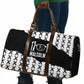 Malcolm X 101 Years Of Resistance Travel Bag Civil Rights Leader Portrait - Monochrome X Pattern