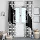 Malcolm X 101 Years Of Resistance Window Curtain Civil Rights Leader Portrait - Monochrome X Pattern