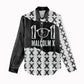 Malcolm X 101 Years Of Resistance Women Casual Shirt Civil Rights Leader Portrait - Monochrome X Pattern