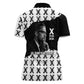 Malcolm X 101 Years Of Resistance Women Polo Shirt Civil Rights Leader Portrait - Monochrome X Pattern