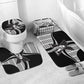 Malcolm X Legacy 1925-2026 Bathroom Set African American Heritage - Iconic Portrait Silhouette
