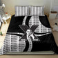 Malcolm X Legacy 1925-2026 Bedding Set African American Heritage - Iconic Portrait Silhouette