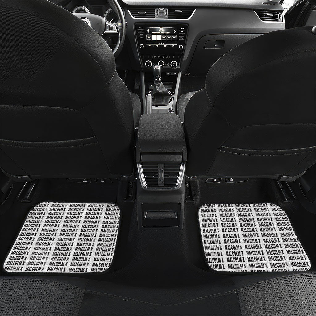 Malcolm X Legacy 1925-2026 Car Mats African American Heritage - Iconic Portrait Silhouette