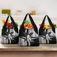 Malcolm X Legacy 1925-2026 Grocery Bag African American Heritage - Iconic Portrait Silhouette
