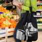 Malcolm X Legacy 1925-2026 Grocery Bag African American Heritage - Iconic Portrait Silhouette