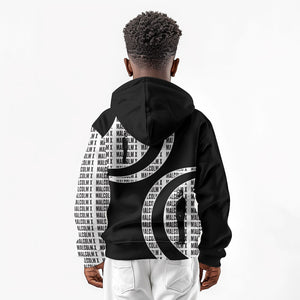 Malcolm X Legacy 1925-2026 Kid Hoodie African American Heritage - Iconic Portrait Silhouette