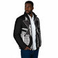 Malcolm X Legacy 1925-2026 Padded Jacket African American Heritage - Iconic Portrait Silhouette