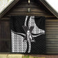 Malcolm X Legacy 1925-2026 Quilt African American Heritage - Iconic Portrait Silhouette