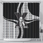 Malcolm X Legacy 1925-2026 Shower Curtain African American Heritage - Iconic Portrait Silhouette