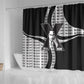 Malcolm X Legacy 1925-2026 Shower Curtain African American Heritage - Iconic Portrait Silhouette