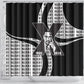 Malcolm X Legacy 1925-2026 Shower Curtain African American Heritage - Iconic Portrait Silhouette