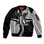Malcolm X Legacy 1925-2026 Sleeve Zip Bomber Jacket African American Heritage - Iconic Portrait Silhouette