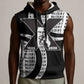 Malcolm X Legacy 1925-2026 Sleeveless Hoodie African American Heritage - Iconic Portrait Silhouette