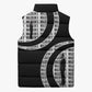 Malcolm X Legacy 1925-2026 Sleeveless Puffer Jacket African American Heritage - Iconic Portrait Silhouette