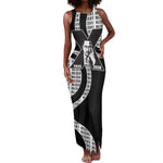Malcolm X Legacy 1925-2026 Tank Maxi Dress African American Heritage - Iconic Portrait Silhouette