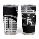 Malcolm X Legacy 1925-2026 Tumbler Cup African American Heritage - Iconic Portrait Silhouette