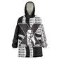 Malcolm X Legacy 1925-2026 Wearable Blanket Hoodie African American Heritage - Iconic Portrait Silhouette