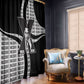 Malcolm X Legacy 1925-2026 Window Curtain African American Heritage - Iconic Portrait Silhouette