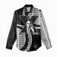 Malcolm X Legacy 1925-2026 Women Casual Shirt African American Heritage - Iconic Portrait Silhouette