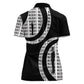 Malcolm X Legacy 1925-2026 Women Polo Shirt African American Heritage - Iconic Portrait Silhouette