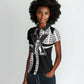 Malcolm X Legacy 1925-2026 Women Polo Shirt African American Heritage - Iconic Portrait Silhouette