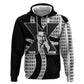 Malcolm X Legacy 1925-2026 Zip Hoodie African American Heritage - Iconic Portrait Silhouette