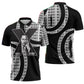 Malcolm X Legacy 1925-2026 Zipper Polo Shirt African American Heritage - Iconic Portrait Silhouette