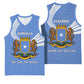 Somalia Basketball Jersey with Coat of Arms One Star One Nation Blue White Spirit - African Pride