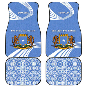 Somalia Car Mats with Coat of Arms One Star One Nation Blue White Spirit