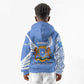 Somalia Kid Hoodie with Coat of Arms One Star One Nation Blue White Spirit