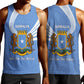 Somalia Men Tank Top with Coat of Arms One Star One Nation Blue White Spirit