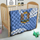 Somalia Quilt with Coat of Arms One Star One Nation Blue White Spirit