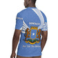 Somalia Rugby Jersey with Coat of Arms One Star One Nation Blue White Spirit