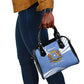 Somalia Shoulder Handbag with Coat of Arms One Star One Nation Blue White Spirit