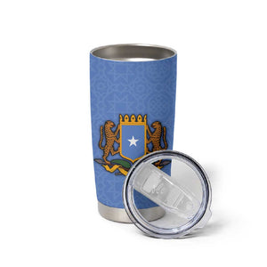 Somalia Tumbler Cup with Coat of Arms One Star One Nation Blue White Spirit
