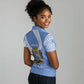 Somalia Women Polo Shirt with Coat of Arms One Star One Nation Blue White Spirit