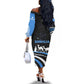 Somalia Off The Shoulder Long Sleeve Dress with From Nomads to Nation Camel Galaxy Flag Spirit