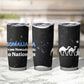 Somalia Tumbler Cup with From Nomads to Nation Camel Galaxy Flag Spirit