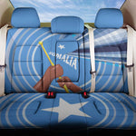 Somalia Back Car Seat Cover with Raised Fist Flag Blue Unity Wave Spirit