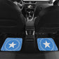 Somalia Car Mats with Raised Fist Flag Blue Unity Wave Spirit