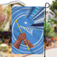 Somalia Garden Flag with Raised Fist Flag Blue Unity Wave Spirit