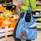 Somalia Grocery Bag with Raised Fist Flag Blue Unity Wave Spirit