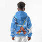 Somalia Kid Hoodie with Raised Fist Flag Blue Unity Wave Spirit