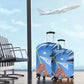 Somalia Luggage Cover with Raised Fist Flag Blue Unity Wave Spirit