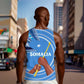 Somalia Men Tank Top with Raised Fist Flag Blue Unity Wave Spirit