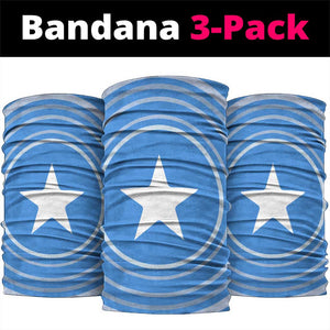 Somalia Neck Gaiter with Raised Fist Flag Blue Unity Wave Spirit - African Pride