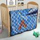 Somalia Quilt with Raised Fist Flag Blue Unity Wave Spirit